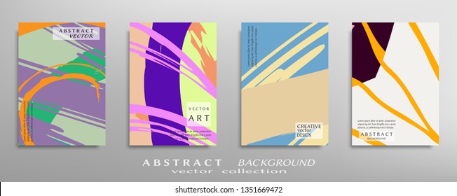 Abstract universal grunge art texture, web header template. Collage page, design for card, invitation, brochure brush strokes style, banner idea, book cover, booklet print, flyer sheet a4
