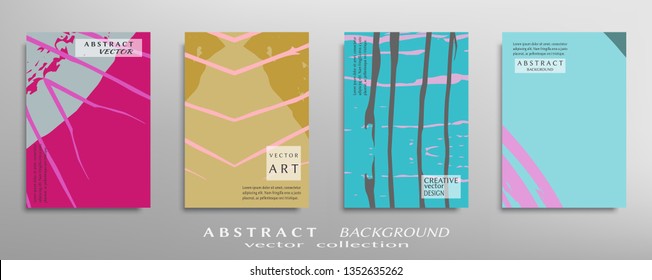 Abstract universal grunge art texture, web header template. Collage page, design for card, invitation, brochure brush strokes style, banner idea, book cover, booklet print, flyer sheet a4