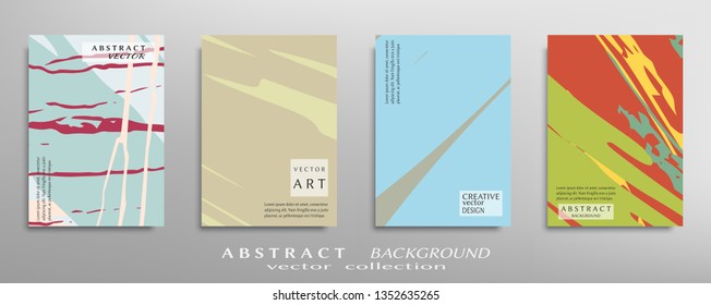 Abstract universal grunge art texture, web header template. Collage page, design for card, invitation, brochure brush strokes style, banner idea, book cover, booklet print, flyer sheet a4