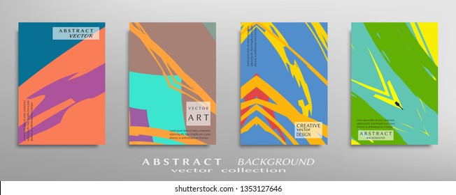 Abstract universal grunge art texture, web header template. Collage page, design for card, invitation, brochure brush strokes style, banner idea, book cover, booklet print, flyer sheet a4