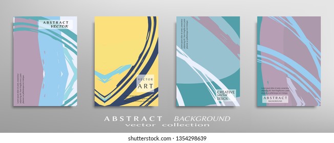 Abstract universal grunge art texture, web header template. Collage page, design for card, invitation, brochure brush strokes style, banner idea, book cover, booklet print, flyer sheet a4