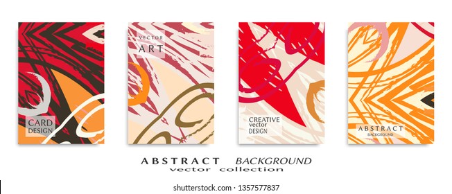 Abstract universal grunge art texture, web header template. Collage page, design for card, invitation, brochure brush strokes style, banner idea, book cover, booklet print, flyer sheet a4