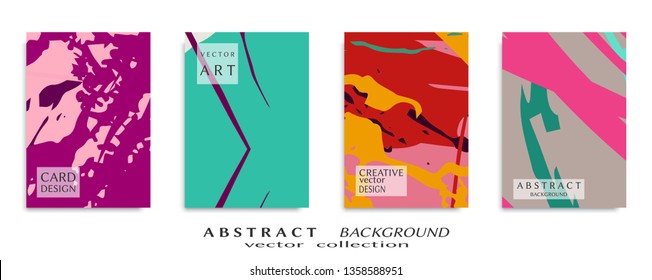 Abstract universal grunge art texture, web header template. Collage page, design for card, invitation, brochure brush strokes style, banner idea, book cover, booklet print, flyer sheet a4
