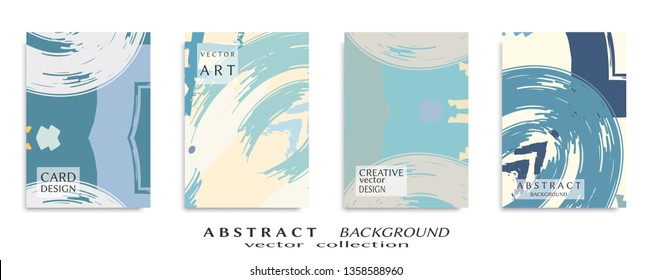 Abstract universal grunge art texture, web header template. Collage page, design for card, invitation, brochure brush strokes style, banner idea, book cover, booklet print, flyer sheet a4
