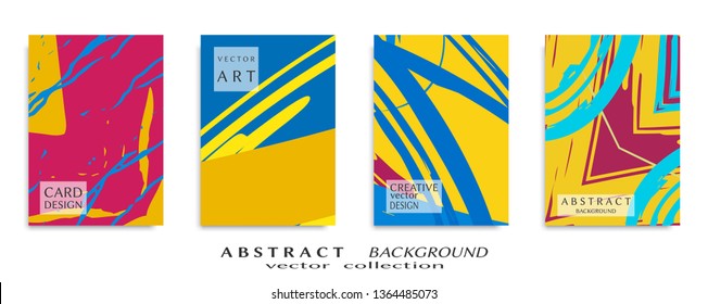 Abstract universal grunge art texture, web header template. Collage page, design for card, invitation, brochure brush strokes style, banner idea, book cover, booklet print, flyer sheet a4