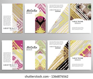 Abstract universal grunge art texture, web header template. Collage page, design for card, invitation, brochure brush strokes style, banner idea, book cover, booklet print, flyer sheet a4
