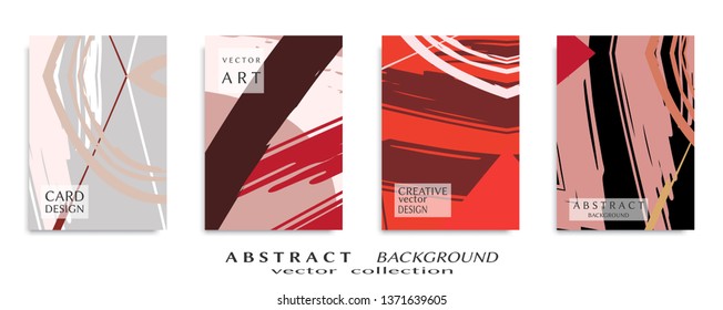 Abstract universal grunge art texture, web header template. Collage page, design for card, invitation, brochure brush strokes style, banner idea, book cover, booklet print, flyer sheet a4