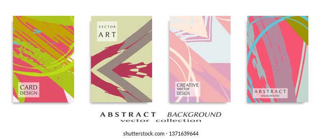 Abstract universal grunge art texture, web header template. Collage page, design for card, invitation, brochure brush strokes style, banner idea, book cover, booklet print, flyer sheet a4