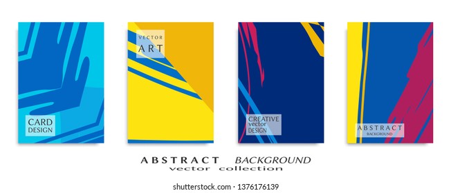 Abstract universal grunge art texture, web header template. Collage page, design for card, invitation, brochure brush strokes style, banner idea, book cover, booklet print, flyer sheet a4