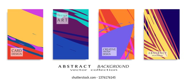 Abstract universal grunge art texture, web header template. Collage page, design for card, invitation, brochure brush strokes style, banner idea, book cover, booklet print, flyer sheet a4