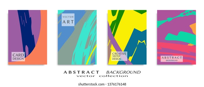 Abstract universal grunge art texture, web header template. Collage page, design for card, invitation, brochure brush strokes style, banner idea, book cover, booklet print, flyer sheet a4