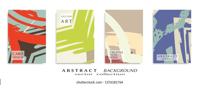 Abstract universal grunge art texture, web header template. Collage page, design for card, invitation, brochure brush strokes style, banner idea, book cover, booklet print, flyer sheet a4