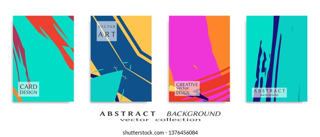 Abstract universal grunge art texture, web header template. Collage page, design for card, invitation, brochure brush strokes style, banner idea, book cover, booklet print, flyer sheet a4