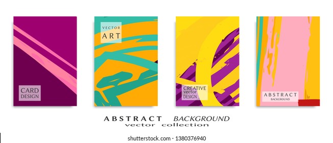 Abstract universal grunge art texture, web header template. Collage page, design for card, invitation, brochure brush strokes style, banner idea, book cover, booklet print, flyer sheet a4