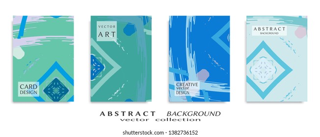 Abstract universal grunge art texture, web header template. Collage page, design for card, invitation, brochure brush strokes style, banner idea, book cover, booklet print, flyer sheet a4
