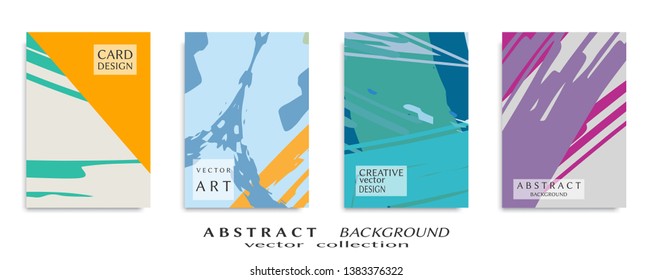 Abstract universal grunge art texture, web header template. Collage page, design for card, invitation, brochure brush strokes style, banner idea, book cover, booklet print, flyer sheet a4