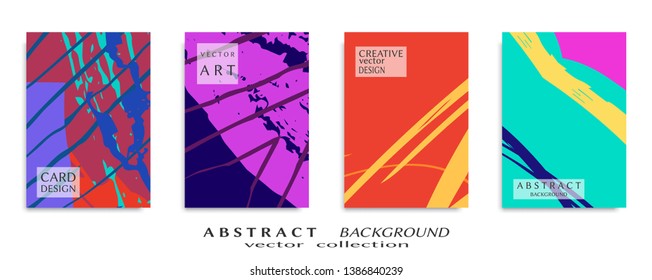 Abstract universal grunge art texture, web header template. Collage page, design for card, invitation, brochure brush strokes style, banner idea, book cover, booklet print, flyer sheet a4
