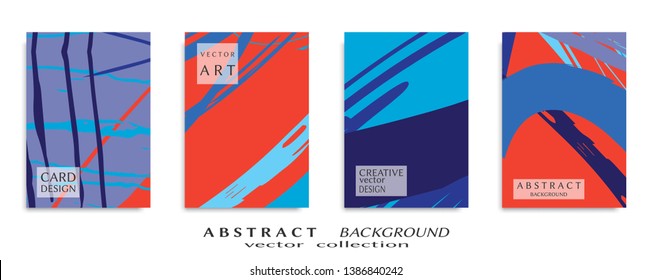 Abstract universal grunge art texture, web header template. Collage page, design for card, invitation, brochure brush strokes style, banner idea, book cover, booklet print, flyer sheet a4