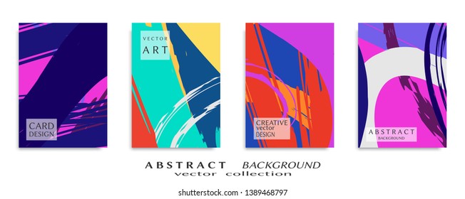 Abstract universal grunge art texture, web header template. Collage page, design for card, invitation, brochure brush strokes style, banner idea, book cover, booklet print, flyer sheet a4