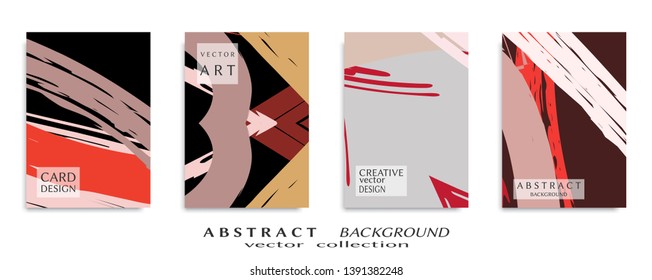 Abstract universal grunge art texture, web header template. Collage page, design for card, invitation, brochure brush strokes style, banner idea, book cover, booklet print, flyer sheet a4