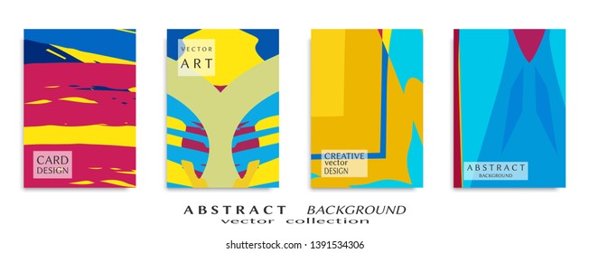 Abstract universal grunge art texture, web header template. Collage page, design for card, invitation, brochure brush strokes style, banner idea, book cover, booklet print, flyer sheet a4