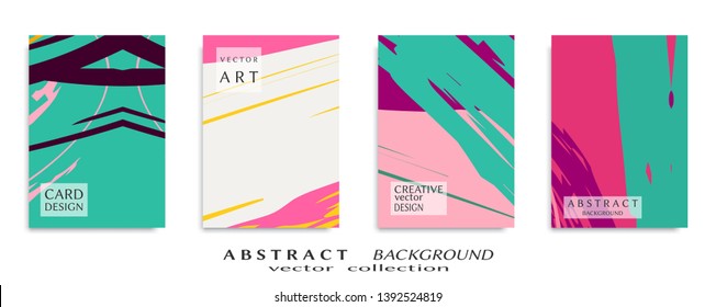 Abstract universal grunge art texture, web header template. Collage page, design for card, invitation, brochure brush strokes style, banner idea, book cover, booklet print, flyer sheet a4
