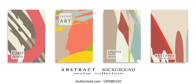 Abstract universal grunge art texture, web header template. Collage page, design for card, invitation, brochure brush strokes style, banner idea, book cover, booklet print, flyer sheet a4