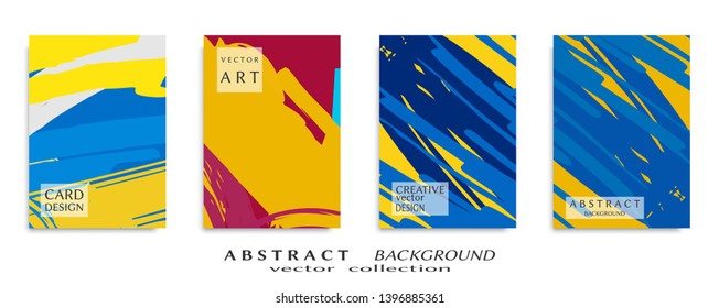 Abstract universal grunge art texture, web header template. Collage page, design for card, invitation, brochure brush strokes style, banner idea, book cover, booklet print, flyer sheet a4