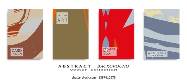 Abstract universal grunge art texture, web header template. Collage page, design for card, invitation, brochure brush strokes style, banner idea, book cover, booklet print, flyer sheet a4