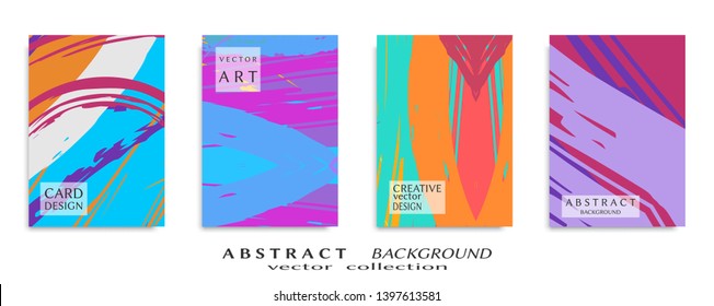 Abstract universal grunge art texture, web header template. Collage page, design for card, invitation, brochure brush strokes style, banner idea, book cover, booklet print, flyer sheet a4