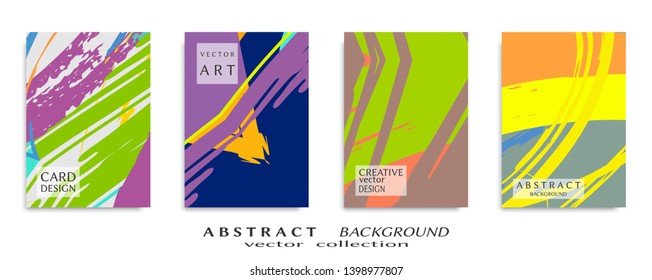Abstract universal grunge art texture, web header template. Collage page, design for card, invitation, brochure brush strokes style, banner idea, book cover, booklet print, flyer sheet a4