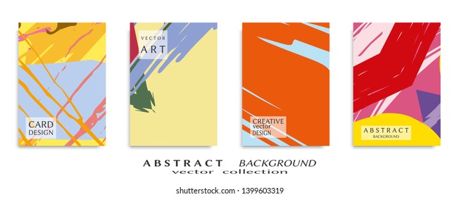 Abstract universal grunge art texture, web header template. Collage page, design for card, invitation, brochure brush strokes style, banner idea, book cover, booklet print, flyer sheet a4