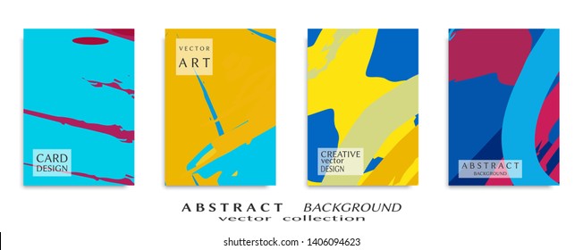 Abstract universal grunge art texture, web header template. Collage page, design for card, invitation, brochure brush strokes style, banner idea, book cover, booklet print, flyer sheet a4