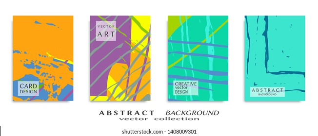 Abstract universal grunge art texture, web header template. Collage page, design for card, invitation, brochure brush strokes style, banner idea, book cover, booklet print, flyer sheet a4
