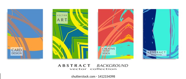 Abstract universal grunge art texture, web header template. Collage page, design for card, invitation, brochure brush strokes style, banner idea, book cover, booklet print, flyer sheet a4