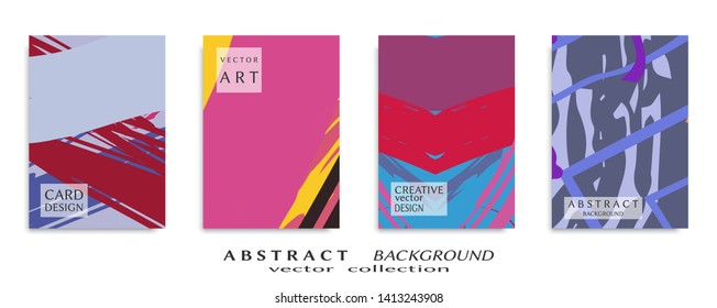 Abstract universal grunge art texture, web header template. Collage page, design for card, invitation, brochure brush strokes style, banner idea, book cover, booklet print, flyer sheet a4