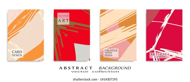 Abstract universal grunge art texture, web header template. Collage page, design for card, invitation, brochure brush strokes style, banner idea, book cover, booklet print, flyer sheet a4