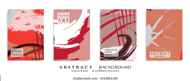 Abstract universal grunge art texture, web header template. Collage page, design for card, invitation, brochure brush strokes style, banner idea, book cover, booklet print, flyer sheet a4
