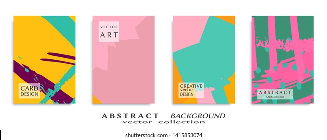 Abstract universal grunge art texture, web header template. Collage page, design for card, invitation, brochure brush strokes style, banner idea, book cover, booklet print, flyer sheet a4