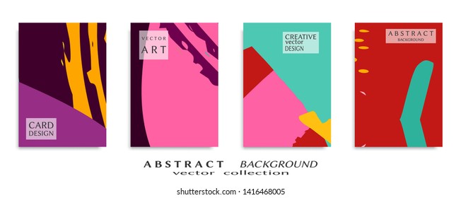 Abstract universal grunge art texture, web header template. Collage page, design for card, invitation, brochure brush strokes style, banner idea, book cover, booklet print, flyer sheet a4