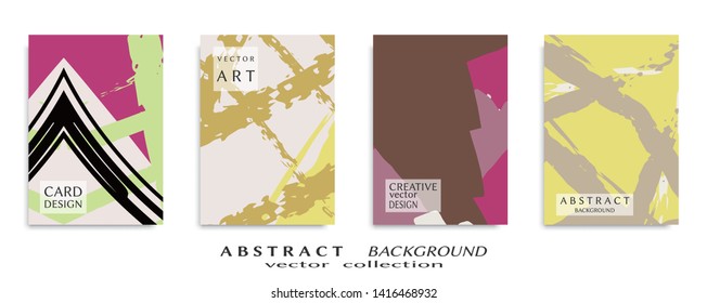Abstract universal grunge art texture, web header template. Collage page, design for card, invitation, brochure brush strokes style, banner idea, book cover, booklet print, flyer sheet a4