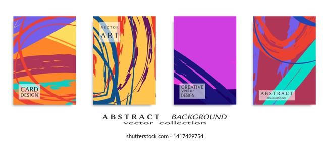 Abstract universal grunge art texture, web header template. Collage page, design for card, invitation, brochure brush strokes style, banner idea, book cover, booklet print, flyer sheet a4