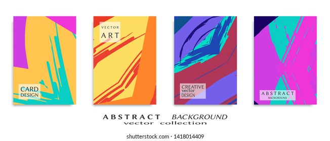 Abstract universal grunge art texture, web header template. Collage page, design for card, invitation, brochure brush strokes style, banner idea, book cover, booklet print, flyer sheet a4