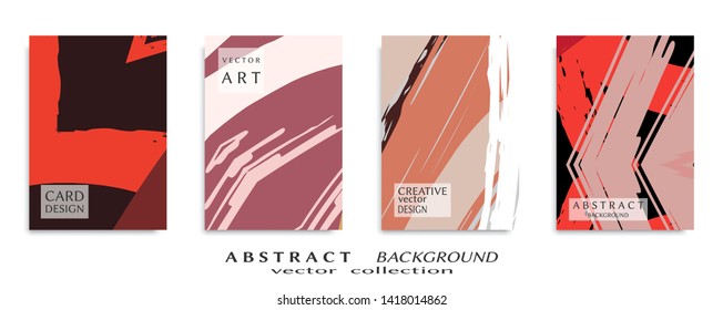 Abstract universal grunge art texture, web header template. Collage page, design for card, invitation, brochure brush strokes style, banner idea, book cover, booklet print, flyer sheet a4