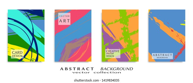 Abstract universal grunge art texture, web header template. Collage page, design for card, invitation, brochure brush strokes style, banner idea, book cover, booklet print, flyer sheet a4