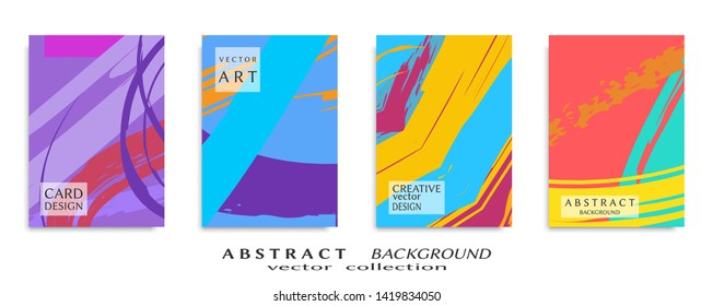 Abstract universal grunge art texture, web header template. Collage page, design for card, invitation, brochure brush strokes style, banner idea, book cover, booklet print, flyer sheet a4