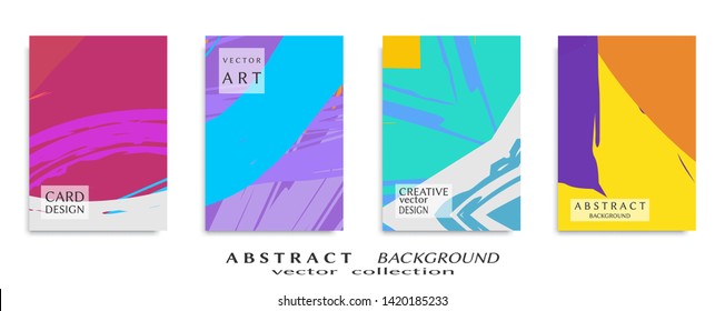 Abstract universal grunge art texture, web header template. Collage page, design for card, invitation, brochure brush strokes style, banner idea, book cover, booklet print, flyer sheet a4