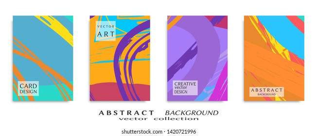 Abstract universal grunge art texture, web header template. Collage page, design for card, invitation, brochure brush strokes style, banner idea, book cover, booklet print, flyer sheet a4