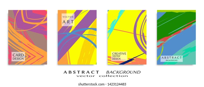 Abstract universal grunge art texture, web header template. Collage page, design for card, invitation, brochure brush strokes style, banner idea, book cover, booklet print, flyer sheet a4