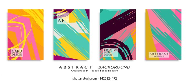 Abstract universal grunge art texture, web header template. Collage page, design for card, invitation, brochure brush strokes style, banner idea, book cover, booklet print, flyer sheet a4